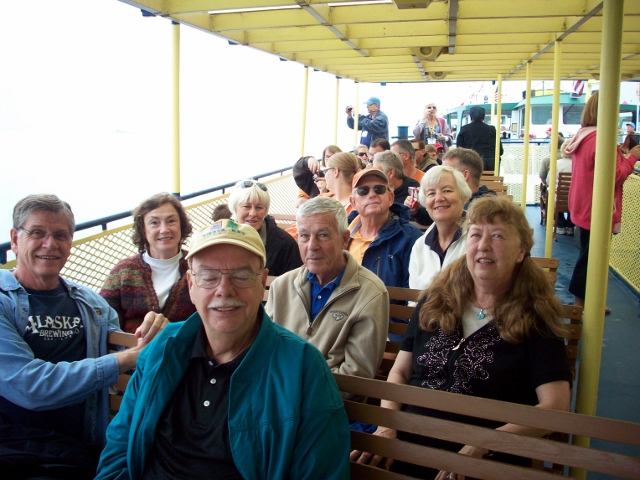 On the boat touring the Soo Locks
